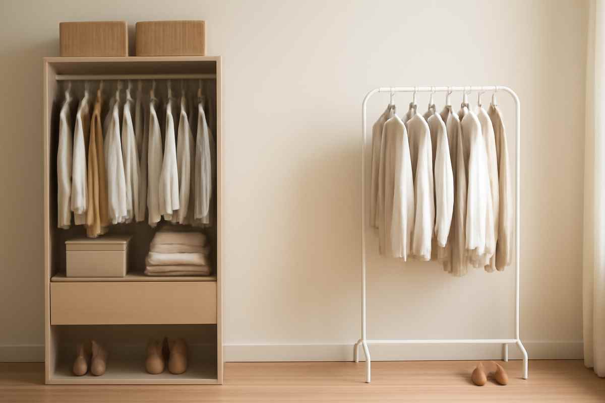 Closet System vs Clothing Rack for Small Spaces