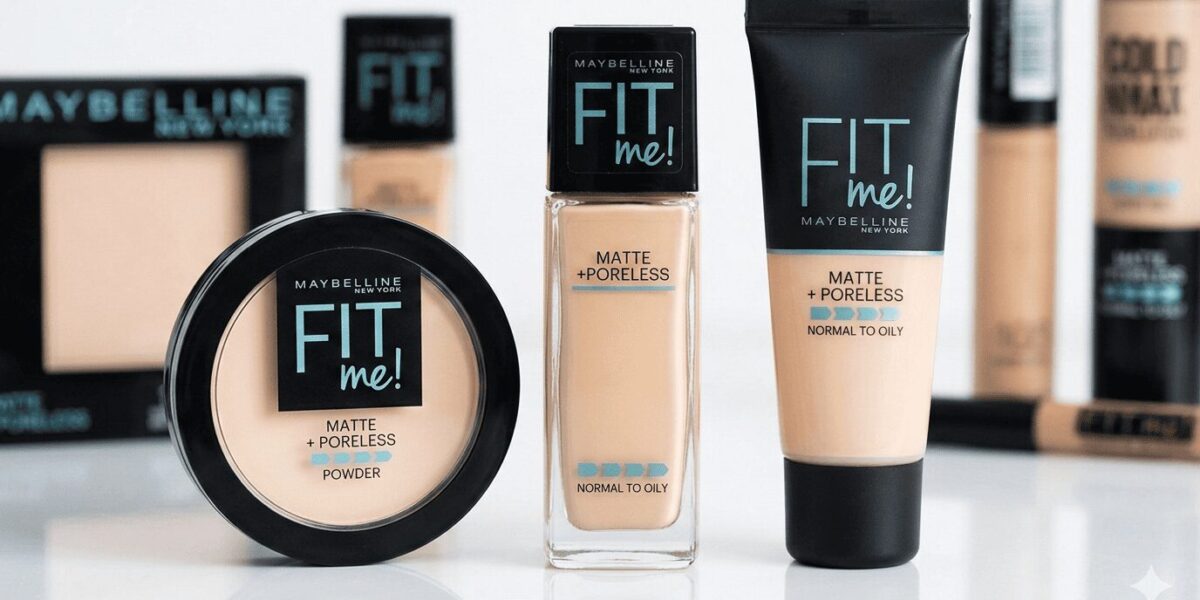 Maybelline Fit Me Matte Foundation bottle and product image